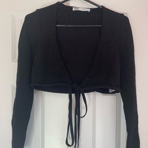 ZARA WRAP TIE TOP